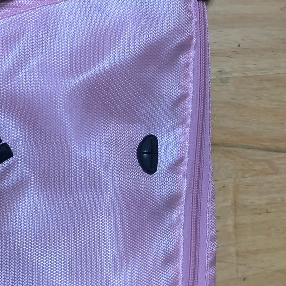 Adidas Drawstring Knapsack Pink Black NWOT - Picture 3 of 5